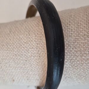 Alexis Bittar Black Lucite Tapered Bangle Bracelet